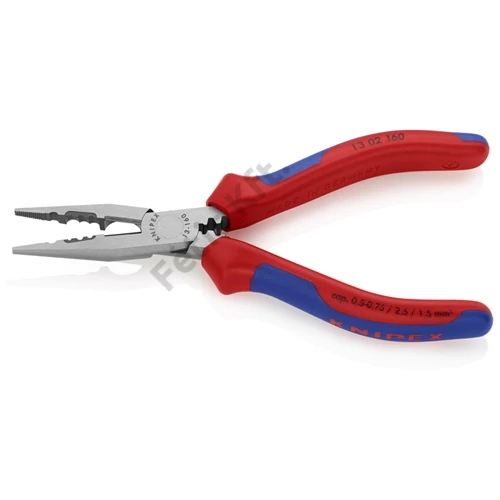 Knipex huzalcsupaszító fogó foszfátozott, többkomponensű nyél 160 mm