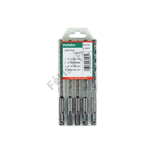 Metabo SDS Plus Pro 4 fúrókészlet, 5 részes