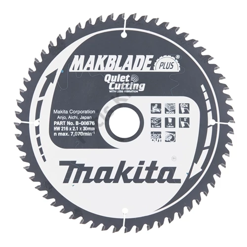 Makita Körfűrészlap Makblade plus 216/30mm Z60