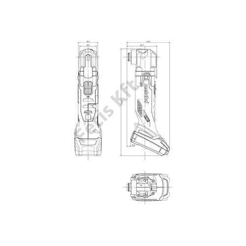 Metabo MT 18 LTX akkus multiszerszám 2x2.0Ah kofferben