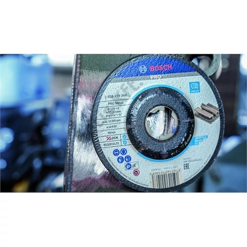 Bosch PRO Metal kötőanyaggal készült csiszolótárcsa, 125 x 6 x 22,23 mm, X-Lock