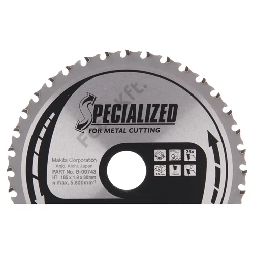 Makita Körfűrészlap fémre 185/30mm Z36