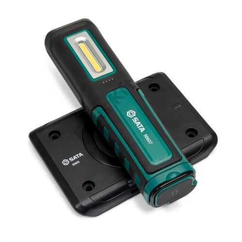 SATA LED akkus zseblámpa 600+100 lm IP65
