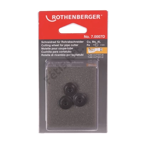 ROTHENBERGER Vágókerék ROTRAC 28/42 csővágóhoz, réz, alumínium, acél, 3 darab