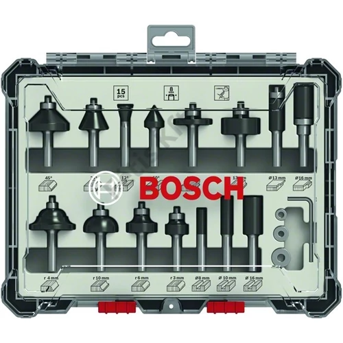 Bosch marószár készlet 15 részes 8mm