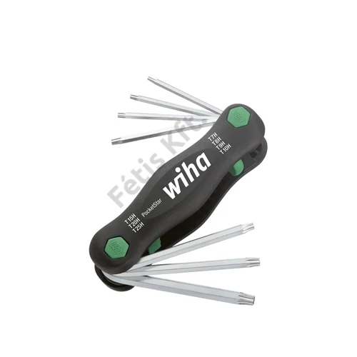 Wiha Multitool PocketStar TORXTamper Resistant (lyukkal), 7 részes SB-verzió eurolyukas akasztóval (25164)