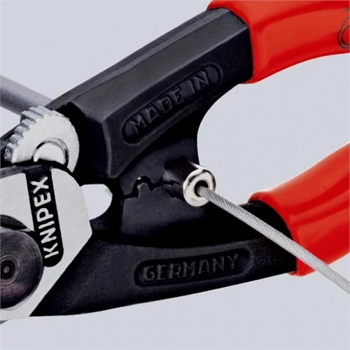 Knipex drótkötélvágó olló kétkomponensű nyél 190mm