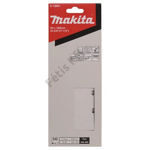 Makita csiszolópapír 93x185mm P240 10db
