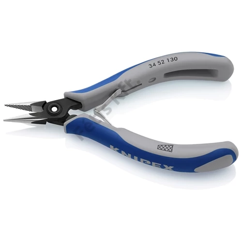 Knipex precíziós-elektronikai műszerész fogó többkomponensű nyél, barnított 130 mm