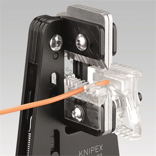 Knipex Precíziós huzalcsupaszító fogó alakkésekkel barnított 0.03-2.08 mm2