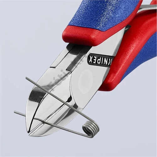 Knipex elektronikai oldalcsípő fogó többkomponensű nyél 115 mm (bliszter)