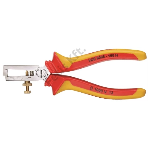 Gedore VDE csupaszító fogó köpenyes szigeteléssel 160 mm 0.8-6 mm2 (VDE 8098-160 H)