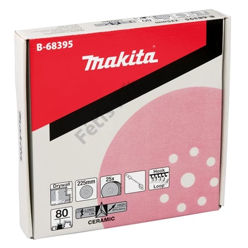 Makita tépőzáras csiszolópapír 225mm K80 25db (falcsiszolóhoz)
