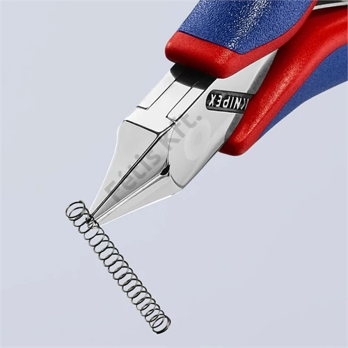 Knipex elektronikai oldalcsípő fogó lapos fejű, többkomponensű nyél 115mm