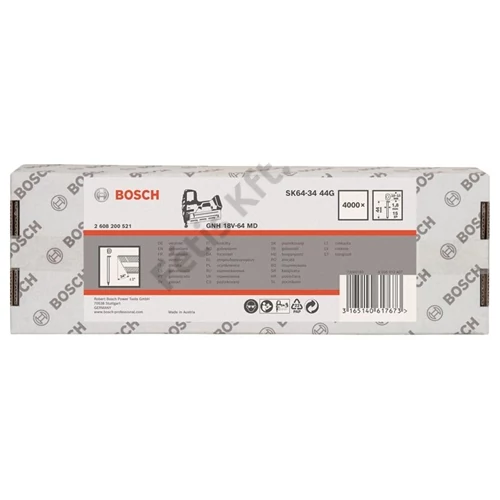 Bosch DA kartácsszeg, SK64-34 44G