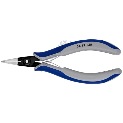 Knipex precíziós-elektronikai műszerész fogó többkomponensű nyél, barnított 135 mm