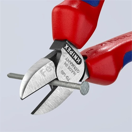 Knipex Oldalcsípőfogó feketére foszfátozott 140 mm