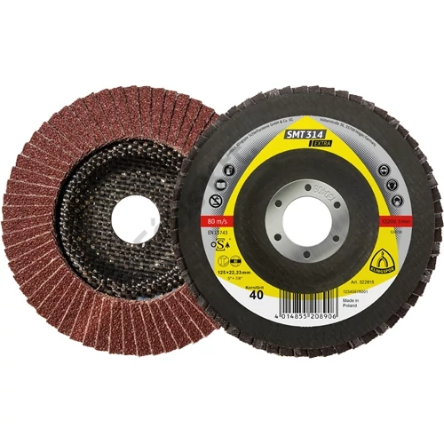 Klingspor lamellás csiszolótányér 115x22.23mm 120 SMT 314 N Kúpos