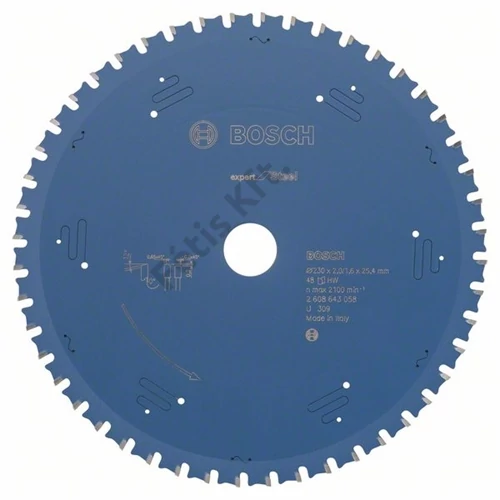 Bosch körfűrészlap 230x25.4/48 Expert for Steel
