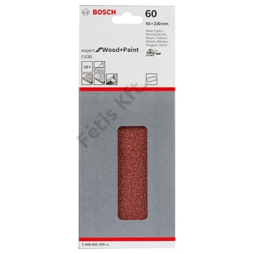 Bosch C470 csiszolólap, 10-es csomag