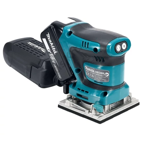 Makita DBO484Z 18V LXT Li-Ion 210W 112x102mm rezgőcsiszoló (akku és töltő nélkül)