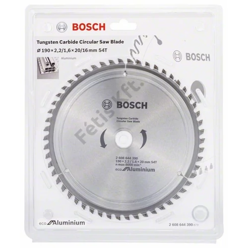 Bosch körfűrészlap 190x20/54 ECO for Aluminium