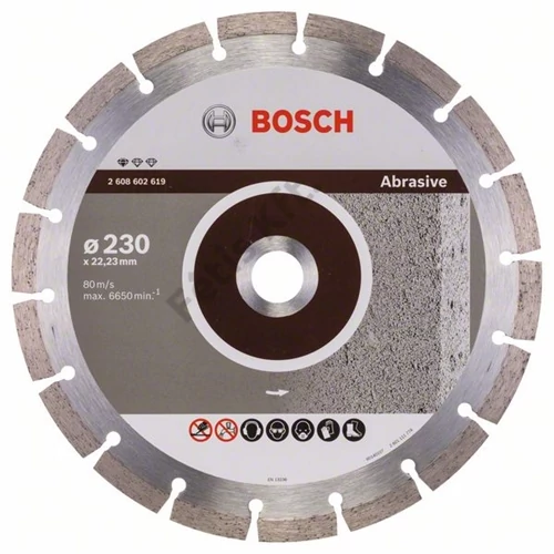 Bosch vágókorong, gyémánt 230x2.3x22.23 mm abrazív