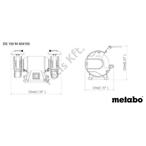 Metabo DS 150 M Kettős csiszológép, karton 370W