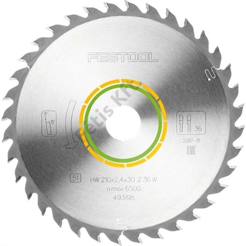 Festool körfűrészlap, univerzális 210x2.4x30 W36