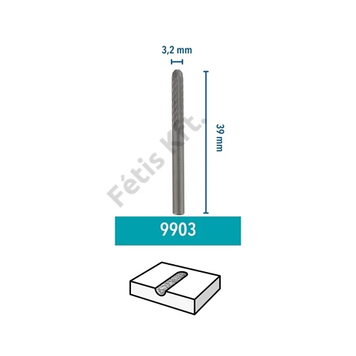 Dremel Volfrám-karbid marószár, hegyes 3.2 mm (9903)