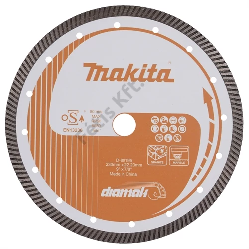 Makita 230 mm gyémánttárcsa DIAMAK TURBO