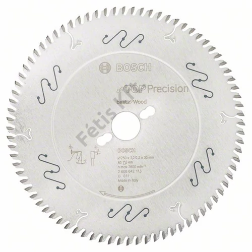 Bosch körfűrészlap 250x30/80 Top Precision Best for Wood