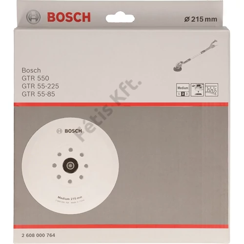 Bosch tépőzáras csiszolótalp 215 mm közepes (GTR 55/ 550)