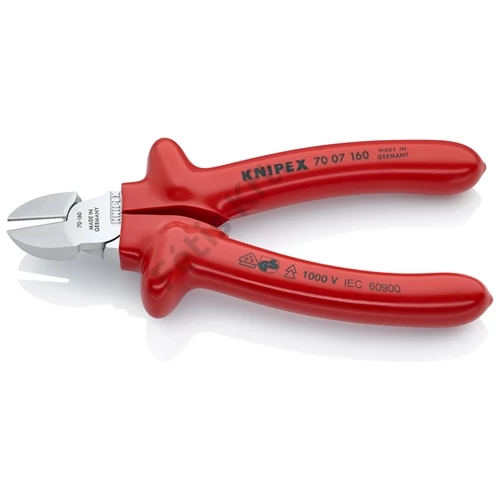 Knipex oldalcsípő fogó krómozott VDE 160 mm