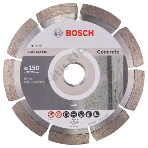 Bosch vágókorong, gyémánt 150x2.0x22.23 mm beton
