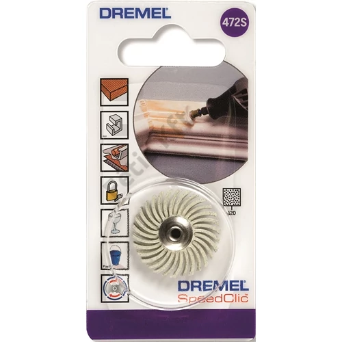 Dremel EZ SpeedClic: rétegeltávolító kefe, 120-as szemcseméret (472S)
