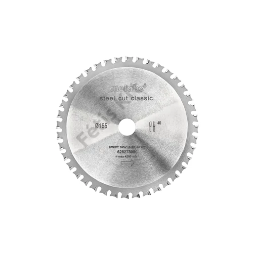 Metabo körfűrészlap 165x1.6/1.2x20 Z40 FZFA