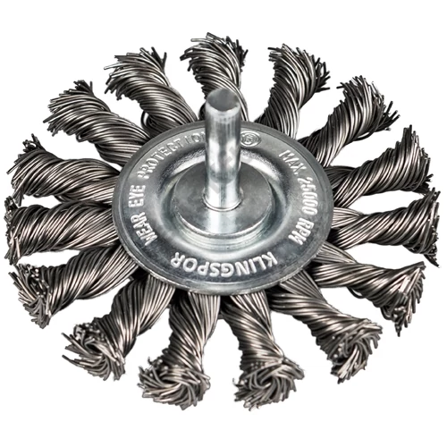Klingspor Csapos körkefe fonott egysoros 75 x 12 x 6 mm 0.5 nemesacél
