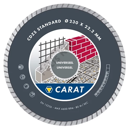 Carat gyémánt vágókorong 115x22mm univerzális, standard T