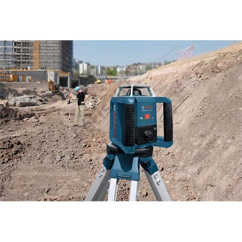 Bosch GRL 400 H forgólézer + vevő + BT170 állvány + GR240 mérőléc + koffer