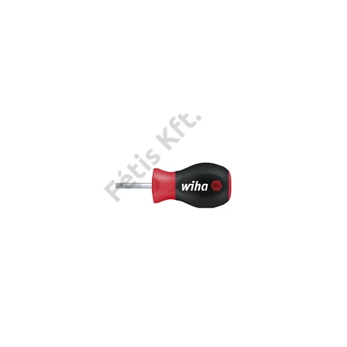 Wiha SoftFinish csavarhúzó Lapos, rövid kerek pengével, Stubby 5.5 mm x 25 mm (26965)