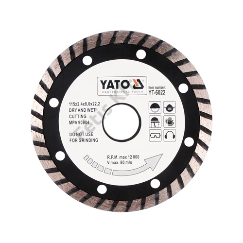 YATO gyémánt vágókorong 115 mm turbo (YT-6022)