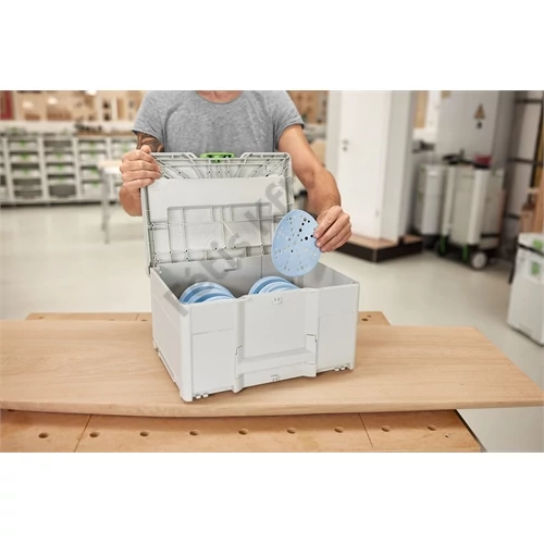 Festool csiszolópapír készlet Systainer-ben SYS-STF D150 GR-Set Granat P60-220 120 részes