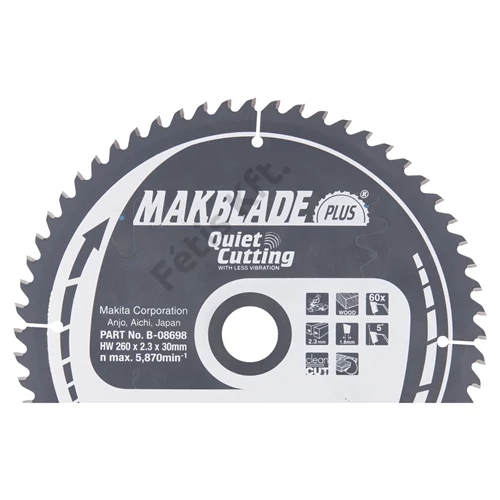 Makita Körfűrészlap Makblade plus 260/30mm Z60