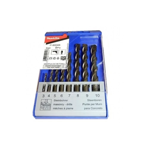 Makita Kőzetfúró 2+ készlet 8db 3-10mm