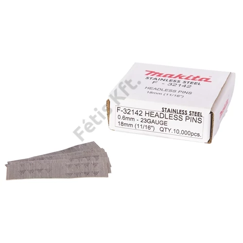 Makita tűszeg rozsdamentes 18mm 23GA AF201Z/DPT350/DPT351 10000db