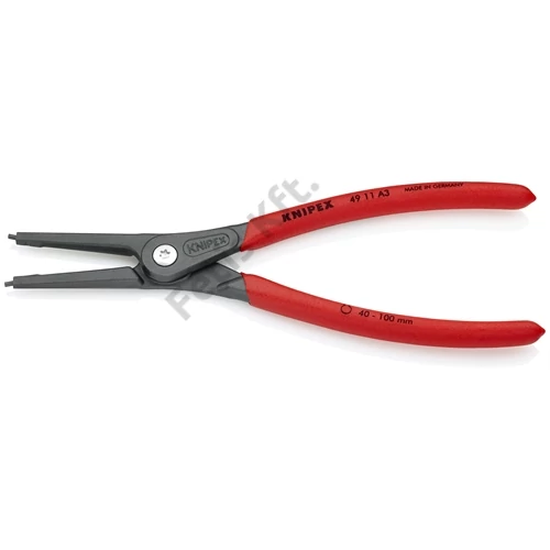 Knipex Precíziós seeger-fogó külső szürkére foszfátozott 225 mm