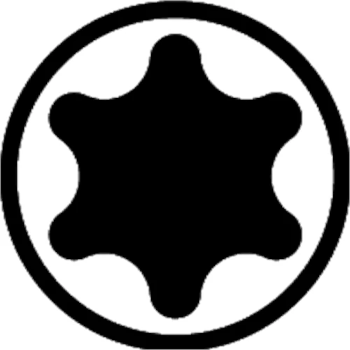 Wiha torxkulcsok TORX gömbfejű rövid szárral, titánezüst T15 (40972)