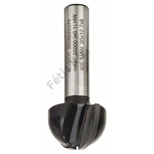 Bosch keményfém homorulatmaró (2 vágóél) 20x12.4 46 mm d:8 mm