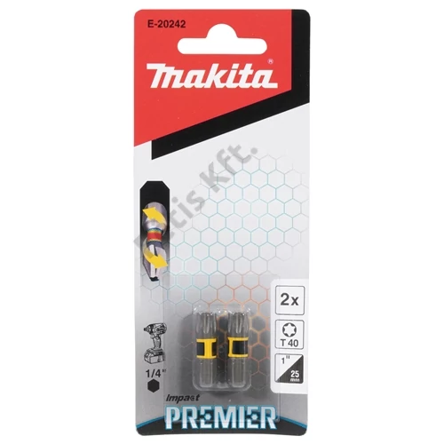 Makita impact PREMIER torziós csavarbehajtó bit T40 25 mm 2db
